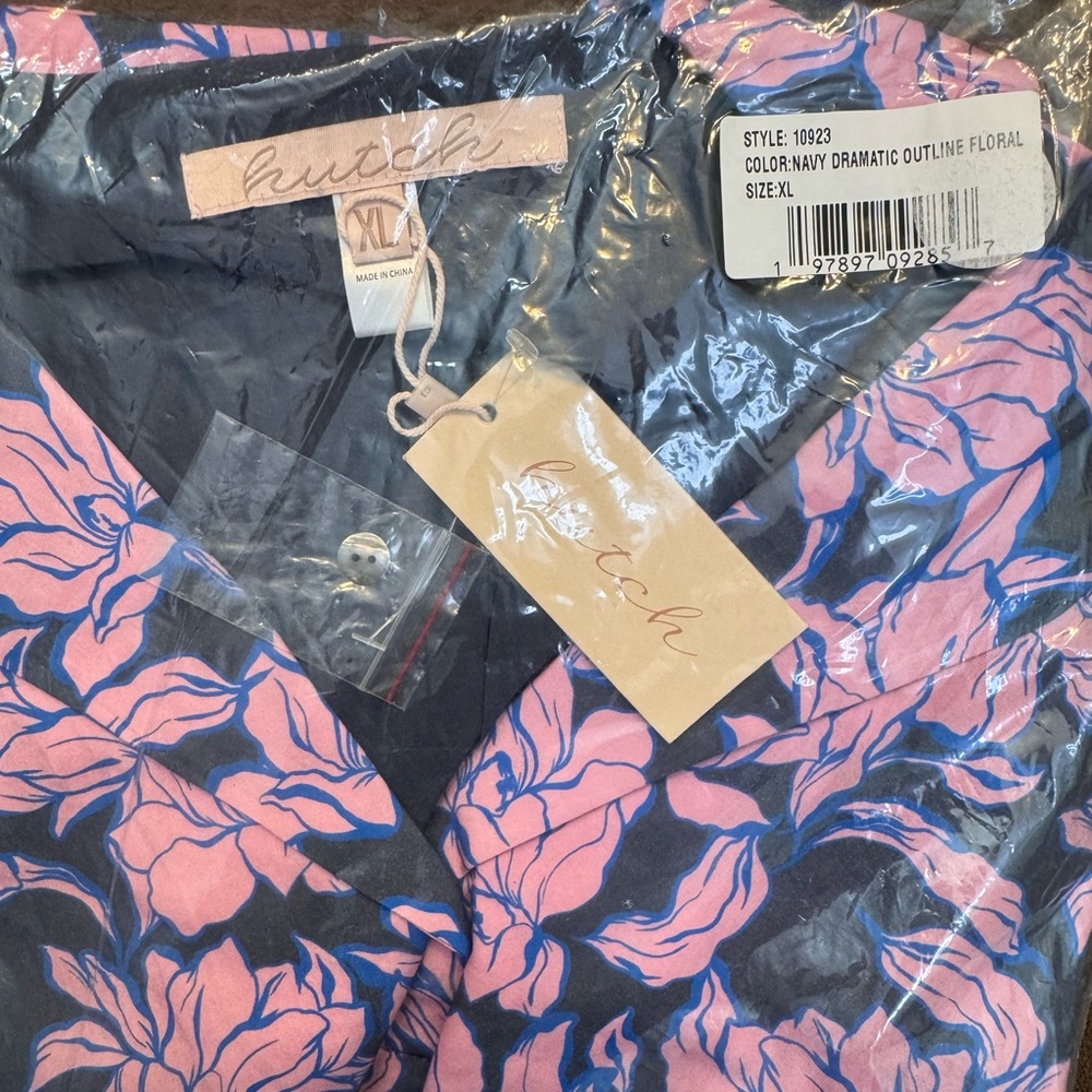 Hutch XL Peach mini dress navy purple in floral print - Picture 15 of 16